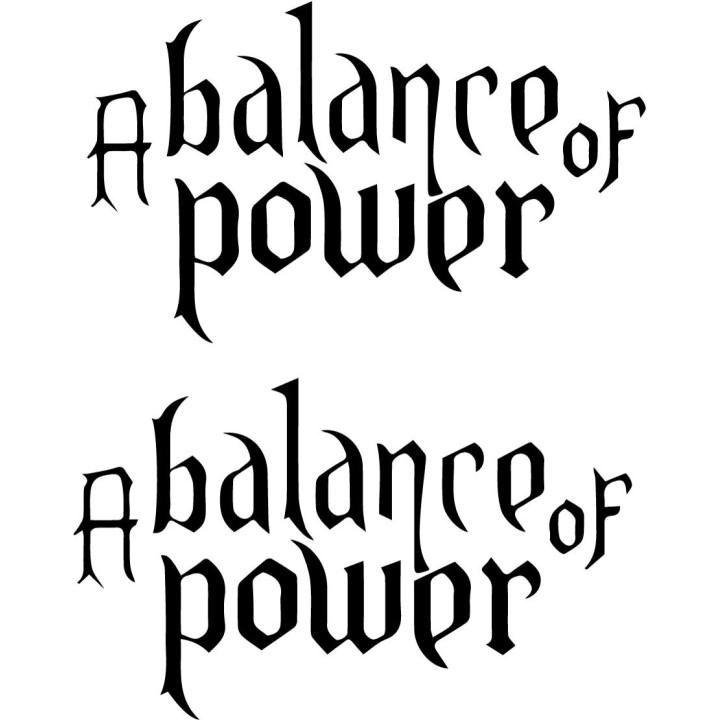 A Balance of Power Stickers – XTC Album Decals (2-Pack)
