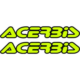 Acerbis Style 9 Green Stickers – Motocross Sponsor Decals (2-Pack)