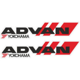 Advan Yokohama Stickers – JDM Motorsport Tyre Decals (2-Pack)