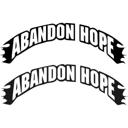 Abandon Hope Band Stickers – Metalcore Decals (2-Pack)