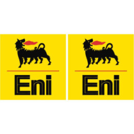 Agip Eni Oil Stickers – Classic Motorsport Sponsor Decals (2-Pack)