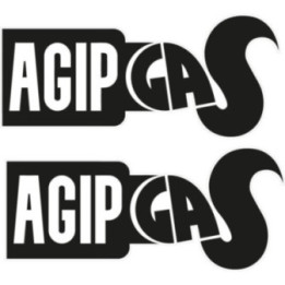 2x Agip Gas Logo Stickers Decals - DecalsHouse