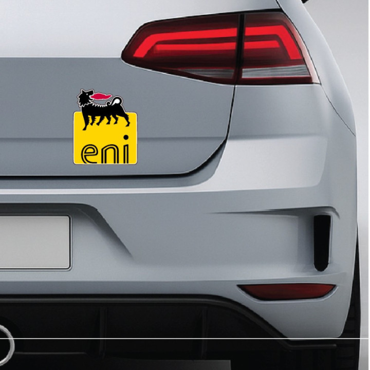 2x Agip Logo Eni Stickers Decals - DecalsHouse