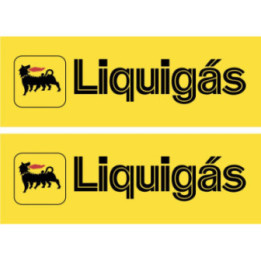 2x Agip Logo Liquigas Stickers Decals - DecalsHouse