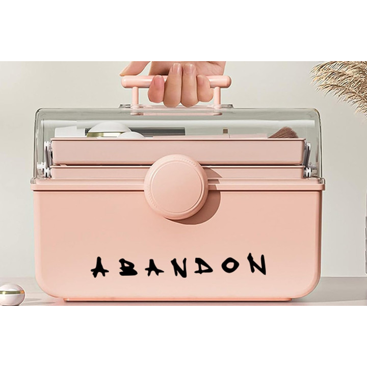 Abandon Band Logo Stickers – Music Decals (2-Pack)