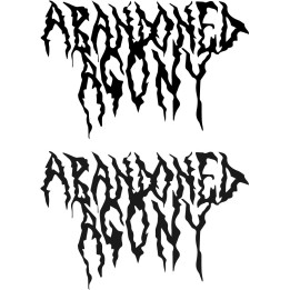 Abandoned Agony Stickers – Death Metal Decals (2-Pack)