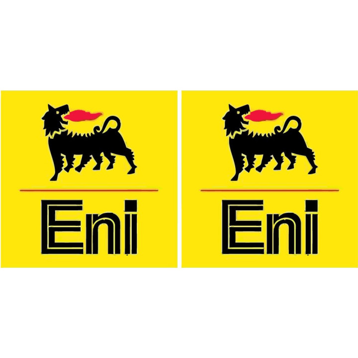 2x Agip Logo Style 8 Stickers Decals - DecalsHouse