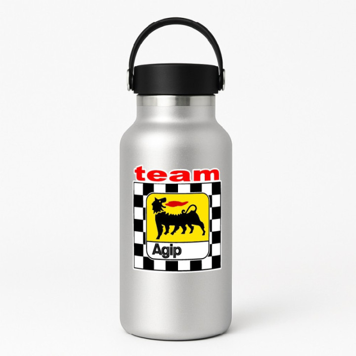 Agip Team Racing Stickers – Classic Motorsport Livery Decals (2-Pack) | DecalsHouse