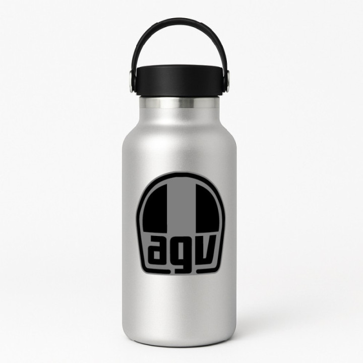 AGV Logo Dark Stickers Decals 2× – Peel & Stick Vinyl | Buy Now