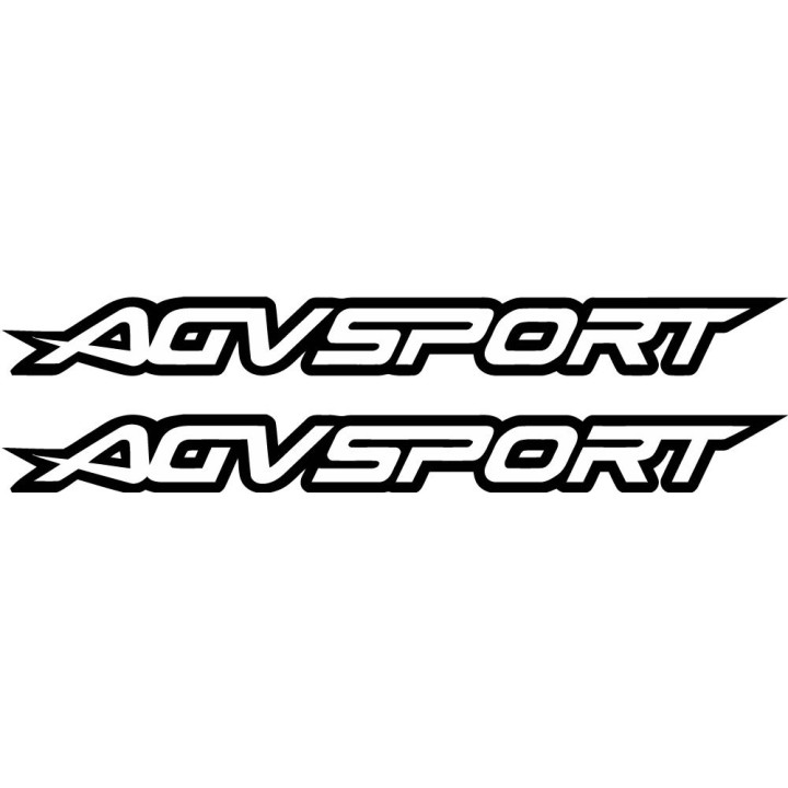 2x Agv Logo Sport Outline Stickers Decals - DecalsHouse