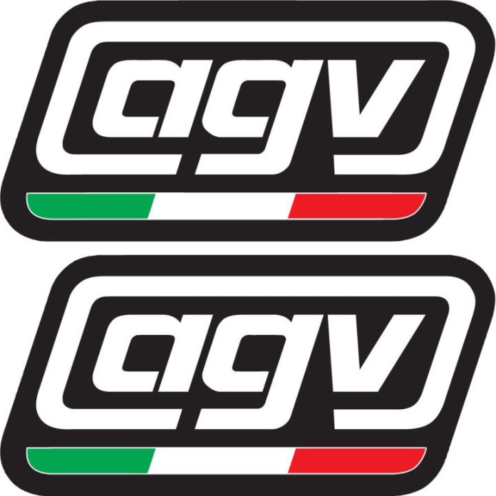 2x Agv Logo Style 2 Stickers Decals - DecalsHouse