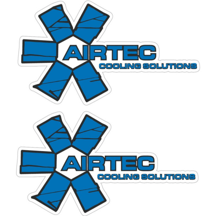 2x Airtec Cooling Solutions Style 2 Stickers Decals - DecalsHouse