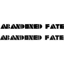 Abandoned Fate Stickers – Melodic Metal Decals (2-Pack)