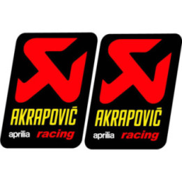 Akrapovic Aprilia Racing Stickers – RSV4 Tuono V4 Decals (2-Pack)