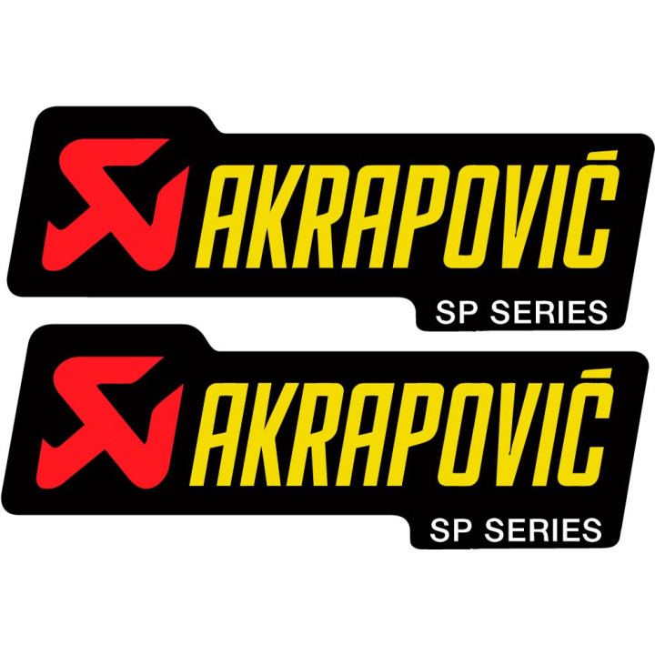 2x Akrapovic Logo Sp Series Stickers Decals - DecalsHouse