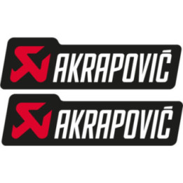 2x Akrapovic Logo Style 2 Stickers Decals - DecalsHouse