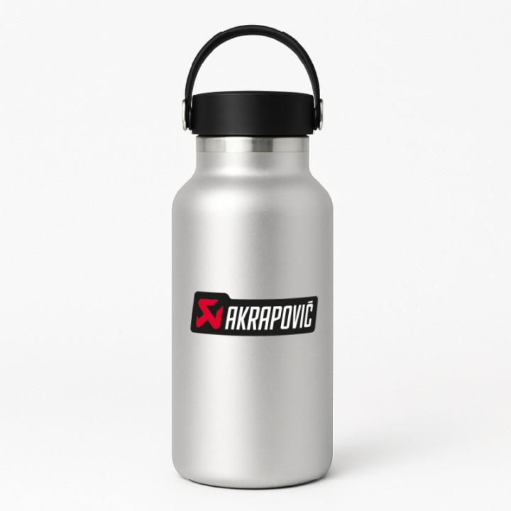 2x Akrapovic Logo Style 2 Stickers Decals - DecalsHouse