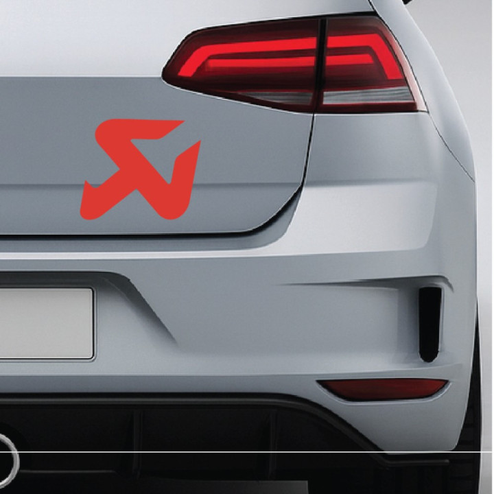 2x Akrapovic Logo Style 4 Stickers Decals - DecalsHouse