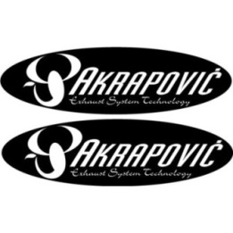 2x Akrapovic Logo Style 6 Stickers Decals - DecalsHouse