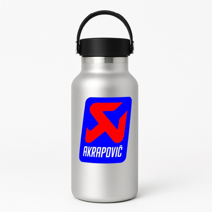 2x Akrapovic Logo Style 8 Stickers Decals - DecalsHouse