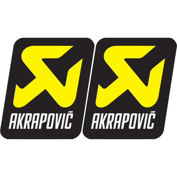 Akrapovic Exhaust Stickers – Style 9 Performance Decals (2-Pack)