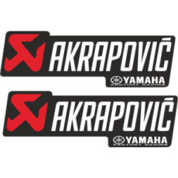 Akrapovic Yamaha Factory Racing Stickers – MotoGP Sponsor Decals (2-Pack)