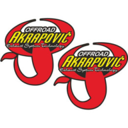 2x Akrapovic Off Road Stickers Decals - DecalsHouse