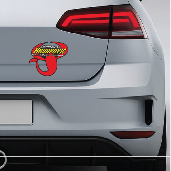 2x Akrapovic Off Road Stickers Decals - DecalsHouse