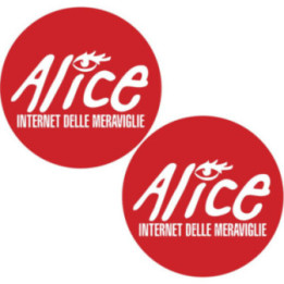 2x Alice Logo Round Stickers Decals - DecalsHouse