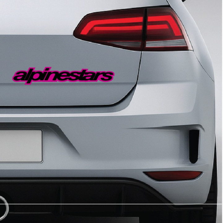 2x Alpinestars Logo Style 10 Stickers Decals - DecalsHouse