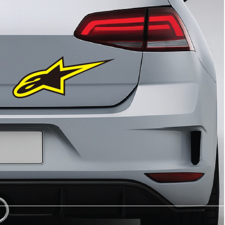 Alpinestars Style 12 Stickers – MotoGP Race Gear Decals (2-Pack)