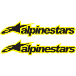 2x Alpinestars Logo Style 5 Stickers Decals - DecalsHouse