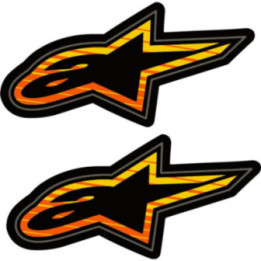 2x Alpinestars Logo Style 7 Stickers Decals - DecalsHouse