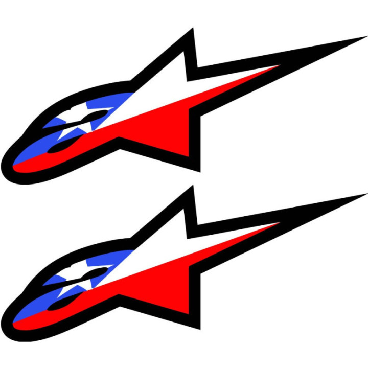 Alpinestars Style 9 Stickers – Racing Fairing Sponsor Decals (2-Pack) | DecalsHouse