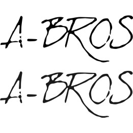 A-Bros Stickers – Band Logo Rock Music Decals (2-Pack)