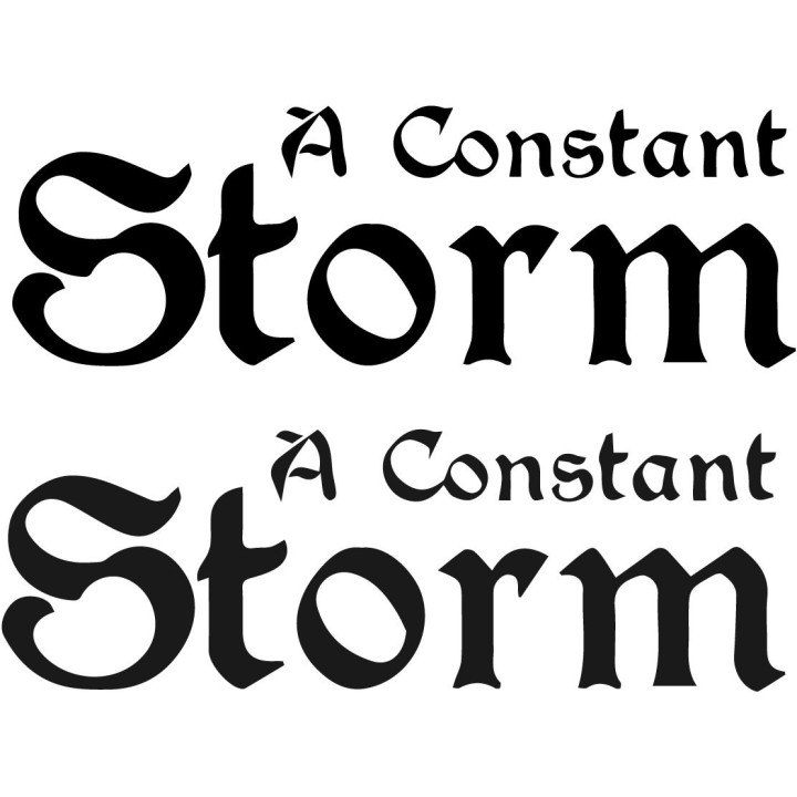 A Constant Storm Stickers – Metal Band Decals (2-Pack)