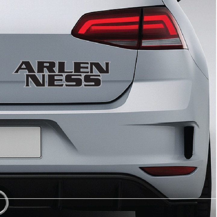2x Arlen Ness Logo Lettering Stickers Decals - DecalsHouse