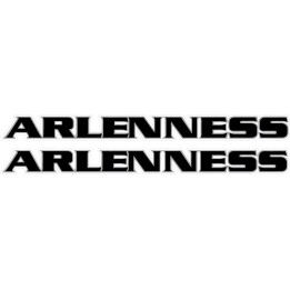 2x Arlen Ness Logo Lettering Style 2 Stickers Decals - DecalsHouse