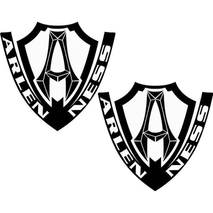 2x Arlen Ness Logo Stickers Decals - DecalsHouse