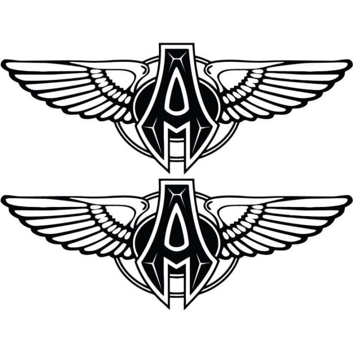 2x Arlen Ness Logo Style 4 Stickers Decals - DecalsHouse