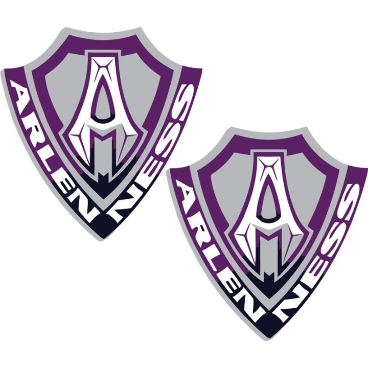 2x Arlen Ness Logo Style 6 Stickers Decals - DecalsHouse