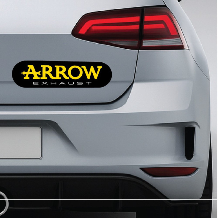 Arrow Exhaust Stickers Style 2 – Racing Sponsor Decals (2-Pack)
