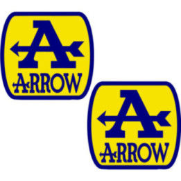 Arrow Exhaust Stickers – Style 3 Racing System Decals (2-Pack)