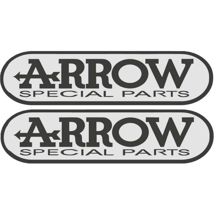 Arrow Special Parts Stickers – Exhaust Racing Decals (2-Pack)