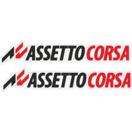 Assetto Corsa Stickers – Sim Racing Decals (2-Pack)