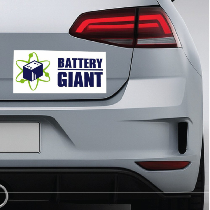 2x Battery Giant Stickers Decals - DecalsHouse