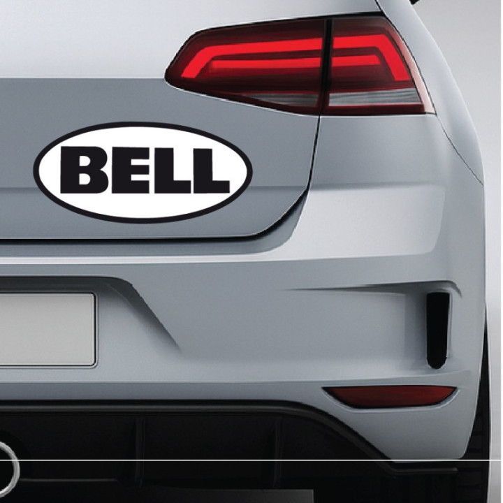 Bell Helmets Stickers – Motorsport Racing Gear Decals (2-Pack)