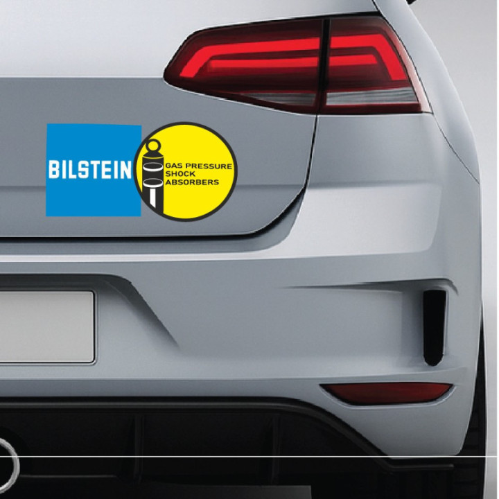 Bilstein Stickers – Suspension Motorsport Rally Decals (2-Pack)