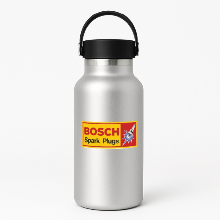 2x Bosch Spark Plugs Stickers Decals - DecalsHouse
