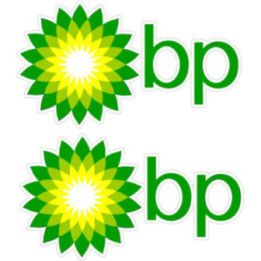 BP Racing Stickers – Motorsport Fuel Sponsor Livery Decals (2-Pack)